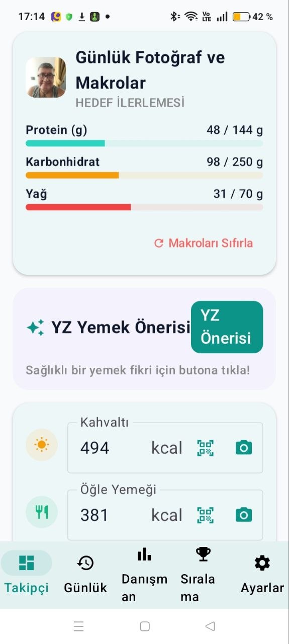 Akıllı Protein Takibi Ekran Görüntüsü