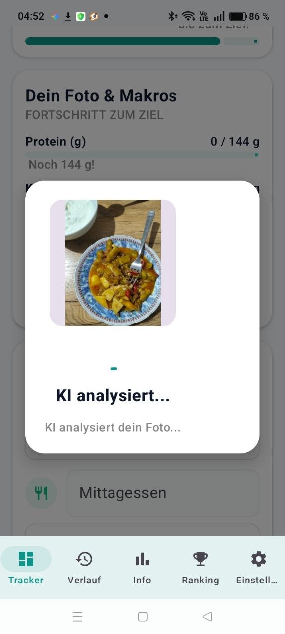 KI Foto-Analyse Bildschirm