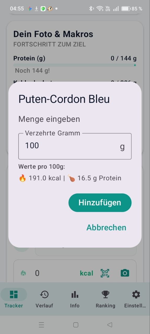 Barcode Scanner Bildschirm