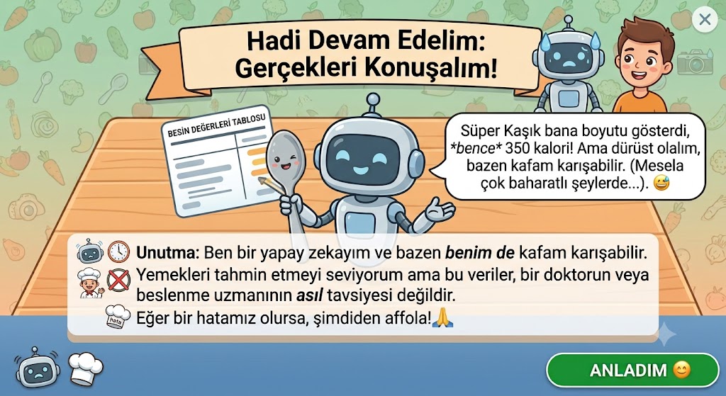 Yapay Zeka Yemek Taraması İpucu 2